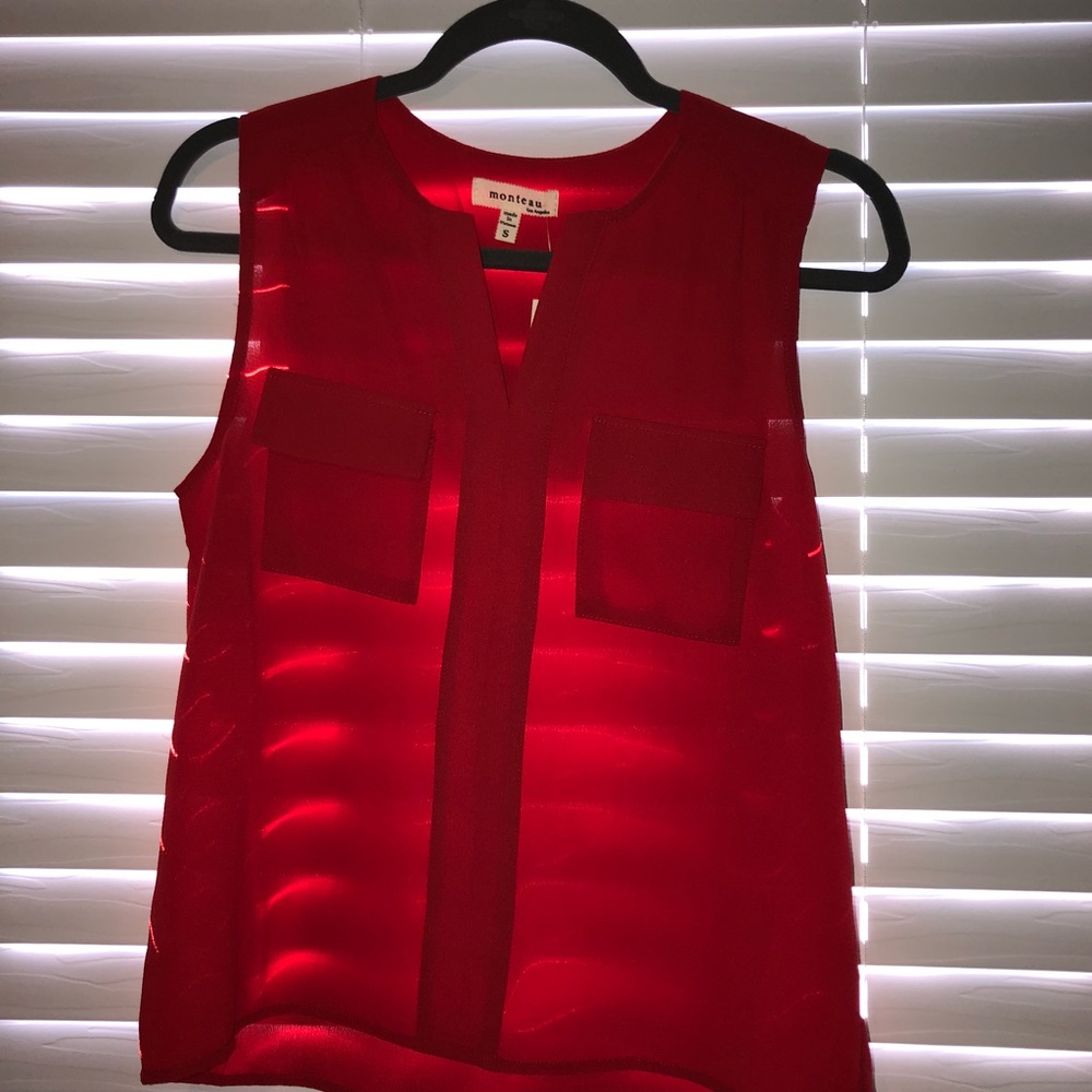 Red blouse from TJ Maxx